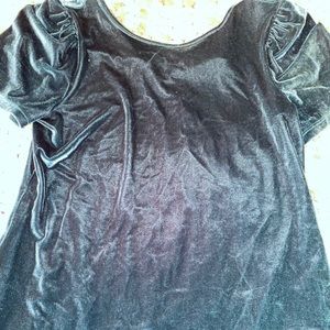 Express velvet shirt. Greenish color